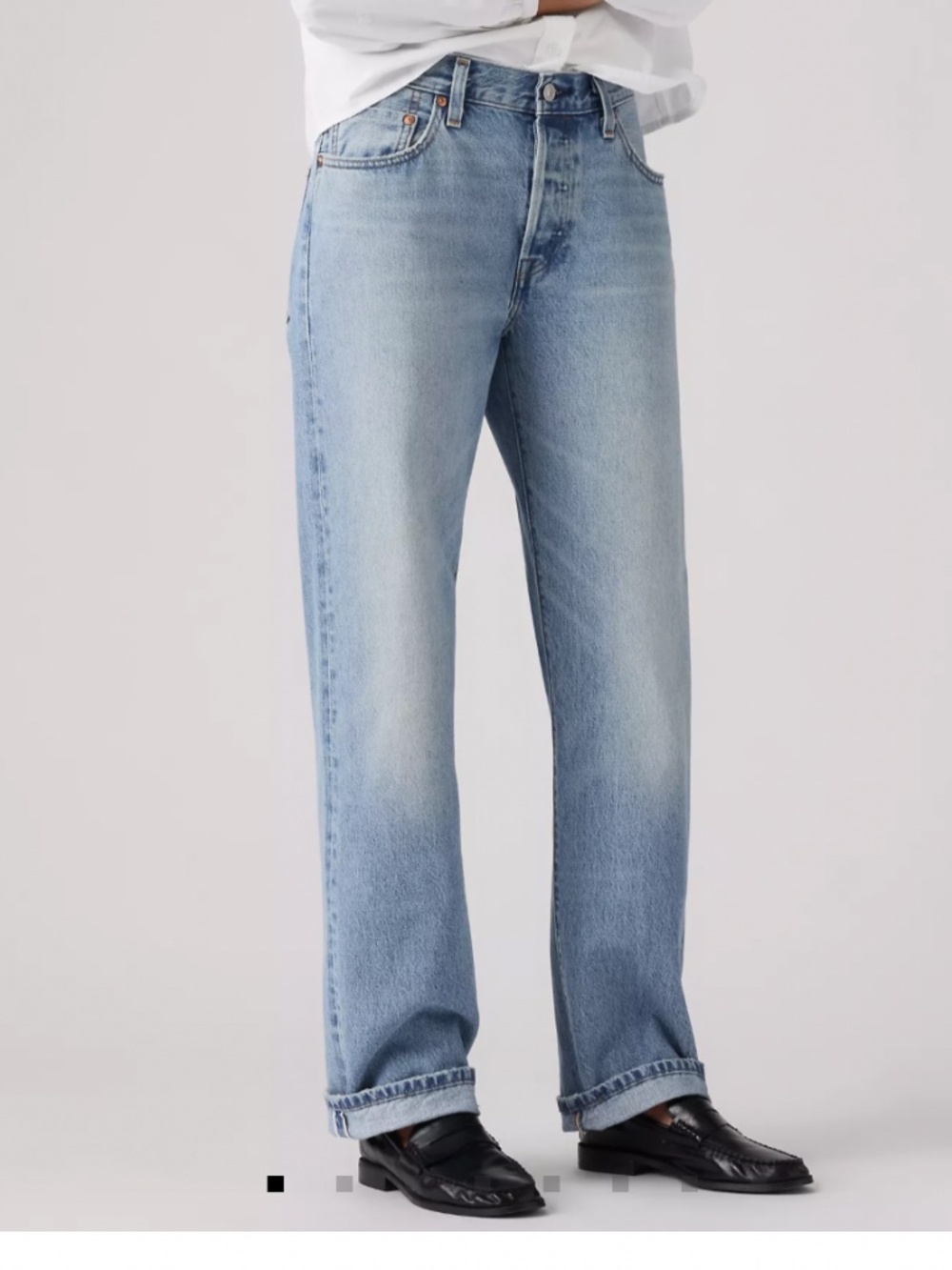 Levi's 90’s Selvedge Jeans 25x30 Light Blue Straight Leg Women's Jeans